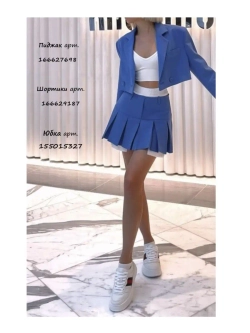 Юбка мини в складку