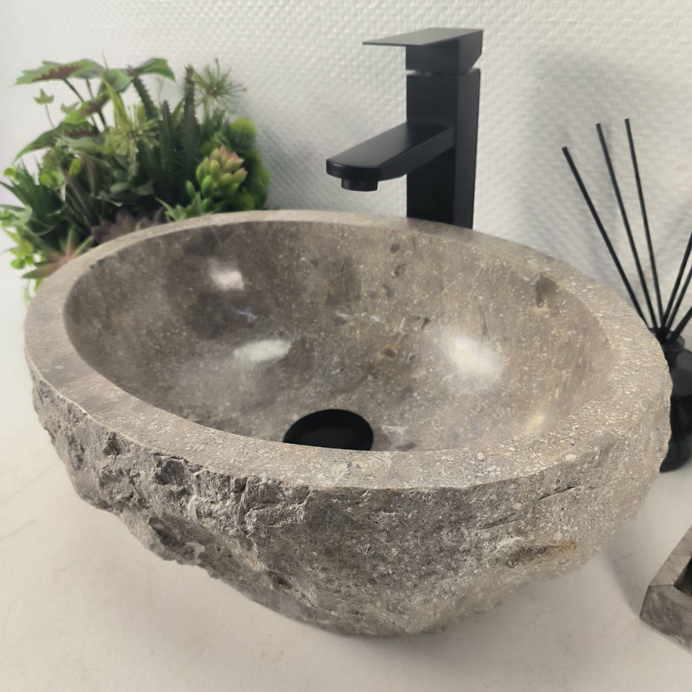 Раковина из мрамора Erozy Grey EM-64640 42*32*16 0190