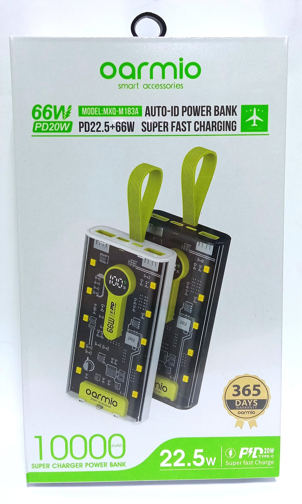 Повербанк (PowerBank) Oarmio MXQ-M183A (10000mAh)