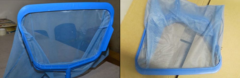 Сачoк для чистки мусора синий