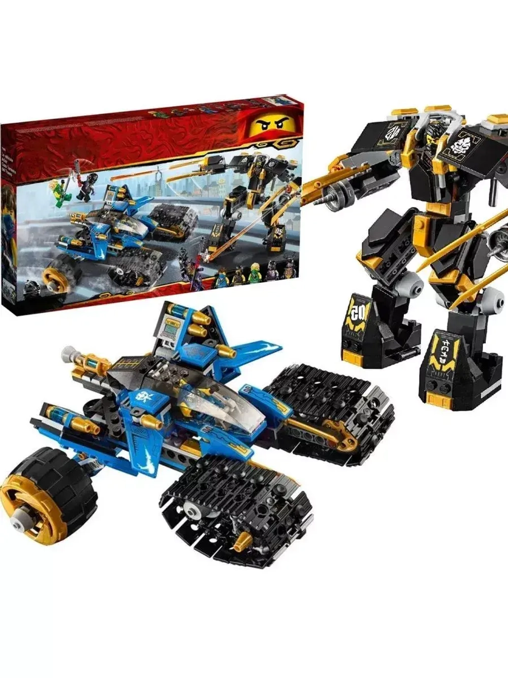 Конструктор Ниндзя Внедорожник-молния 608 деталей