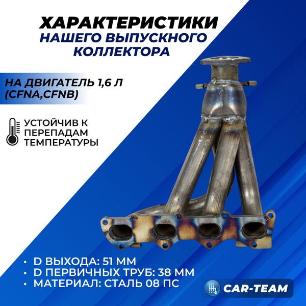 Вставка "Stinger" вместо штатного катализатора на Skoda Rapid 1,6L (2013-2018г)