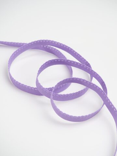 Резинка бельевая яркая лаванда ажурная ширина 9 мм (с учетом фестона)