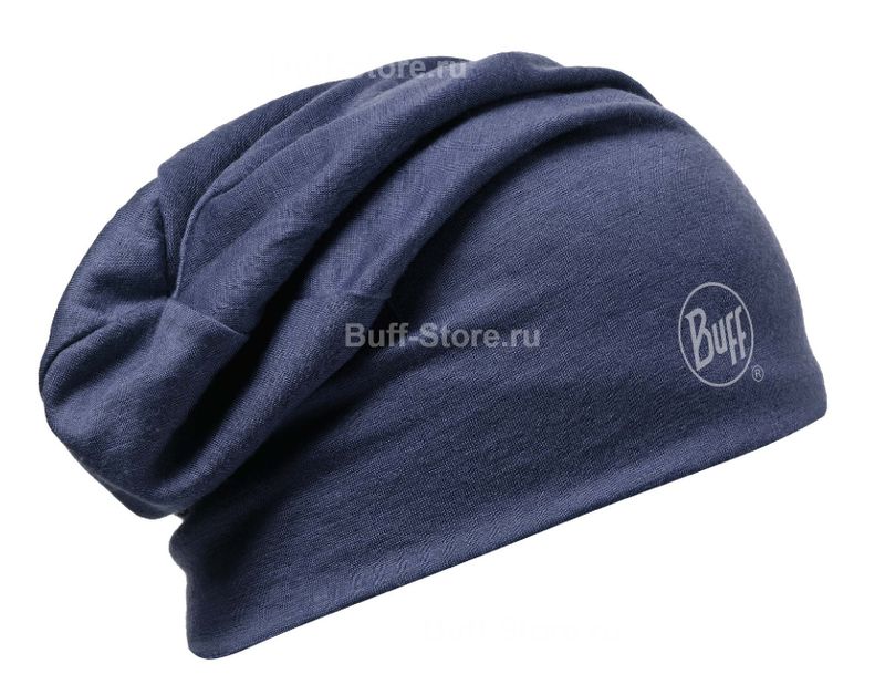 Двойная шерстяная шапка-бини Buff Denim Фото 3
