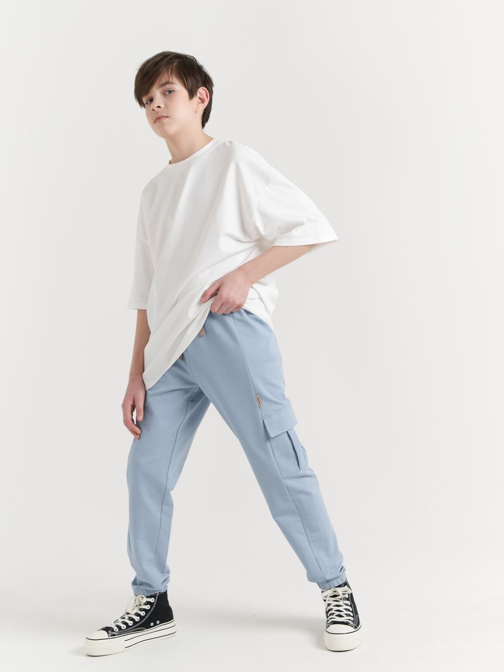 Джоггеры карго облегченные "ДЫМКА" подростковые