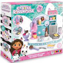 Smoby 350409 — Кафе-мороженое с машиной для мороженого, вафельницей и 20 аксессуарами Кукольный домик Габби 350409 — фото 1