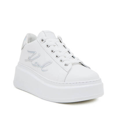 Кожаные кроссовки anakapri signia lace Karl Lagerfeld - белый(KL63510A)