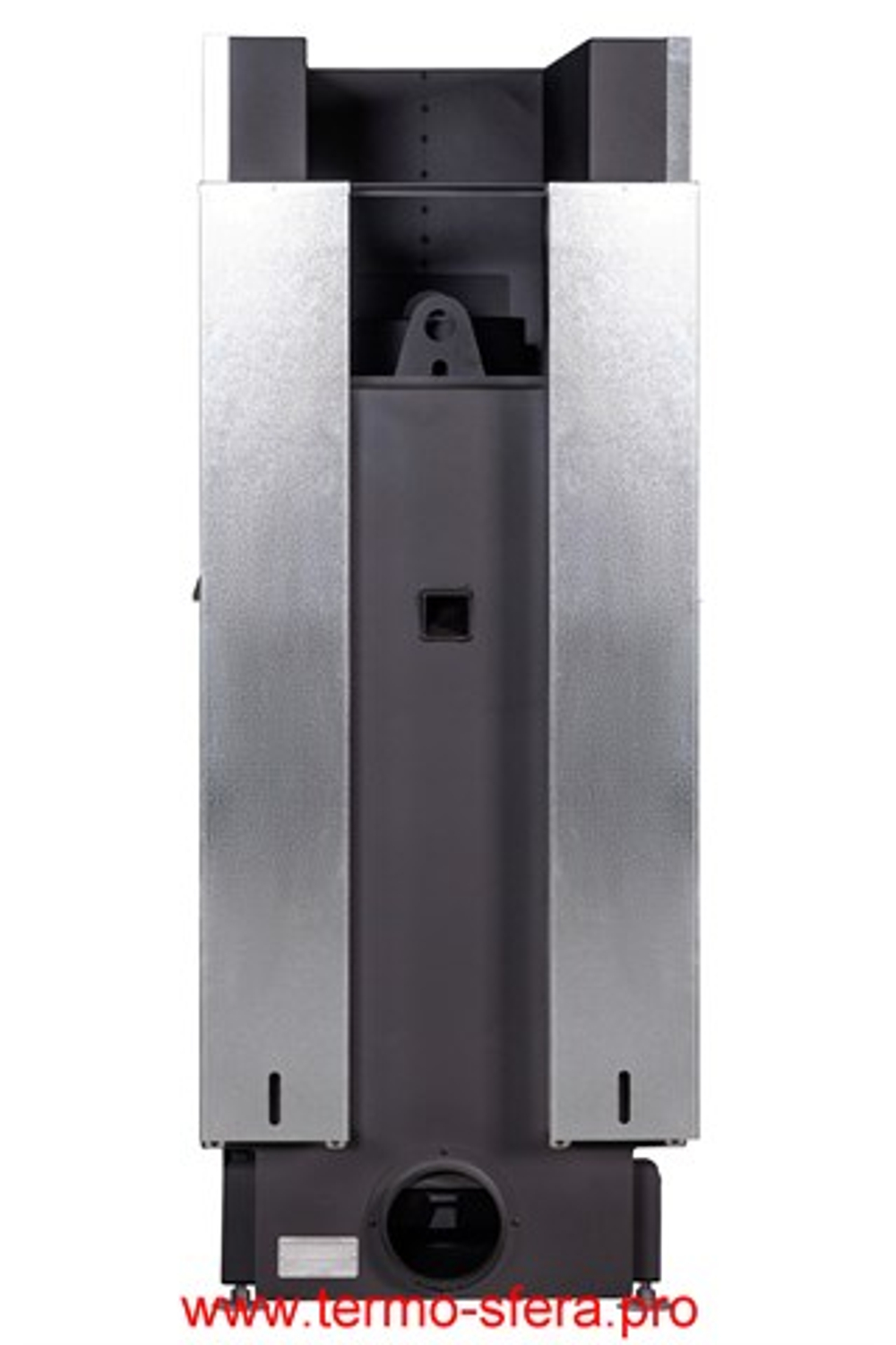 Каминная топка Экокамин ДЕЛЬТА 900 PB три стекла подовое горение принтинг черный шамот