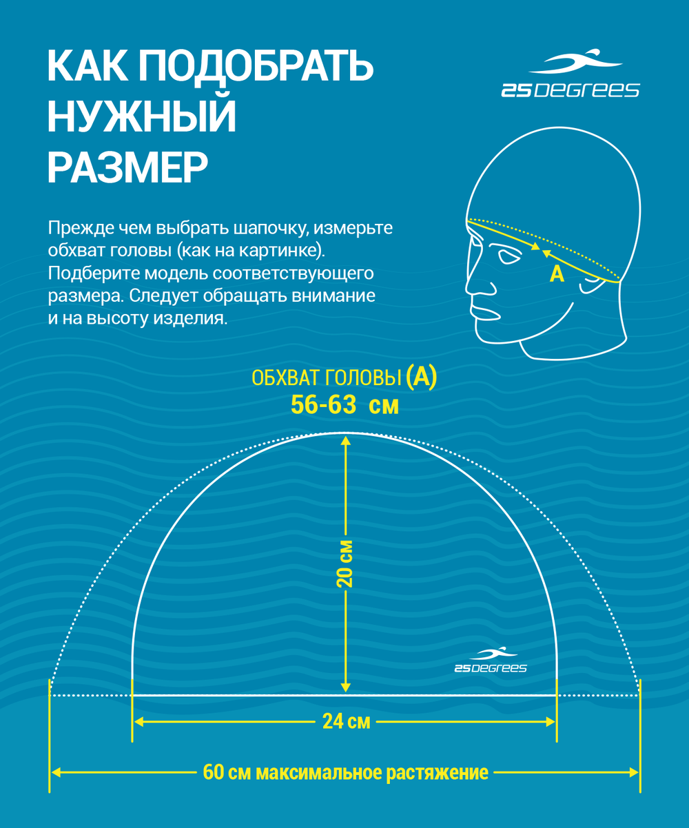 Шапочка для плавания Dream Aquamarine, силикон