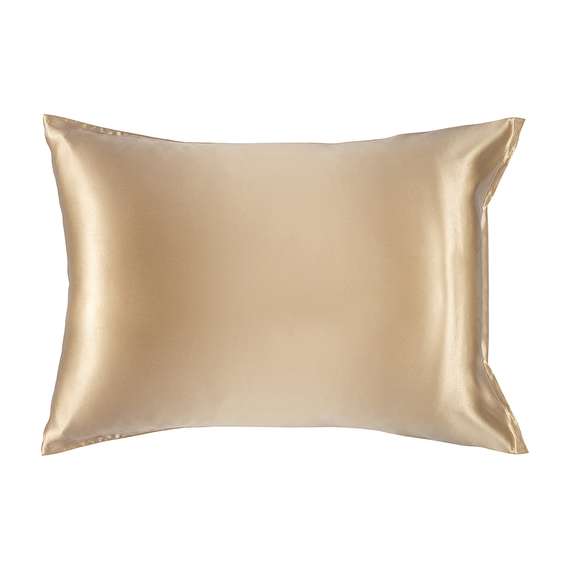 Наволочка из натурального шелка бежевого цвета из коллекции essential, 50х70 см
