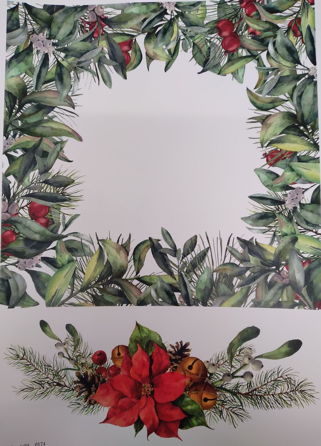 Пленочный трансфер №174 (контурный) для светлых пов