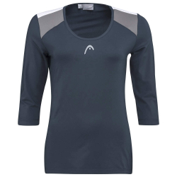 Женская теннисная футболкаHead Club 22 Tech 3/4 Shirt - Blue