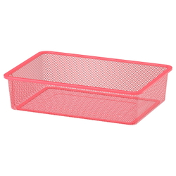 IKEA TROFAST  (ИКЕА ТРОФАСТ)  -  Контейнер из проволоки, светло-красный, 42x30x10 см