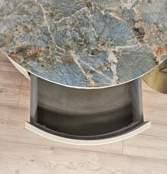 Комплект из 2 столиков 4279, керамика Amazon Green, латунь