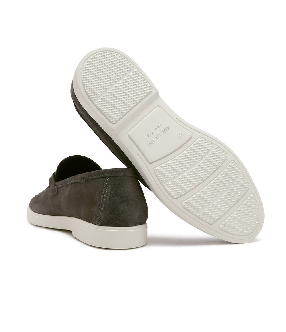 Кожаные мокасины Baldinini - серый(U4E121P1CROS)