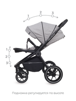 Коляска детская Rant "FLEX GRAND" (3в1) RA066 Mercury Grey