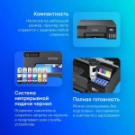 Принтер струйный Epson L8050 (C11CK37405/506/507/504/402) A4 WiFi черный