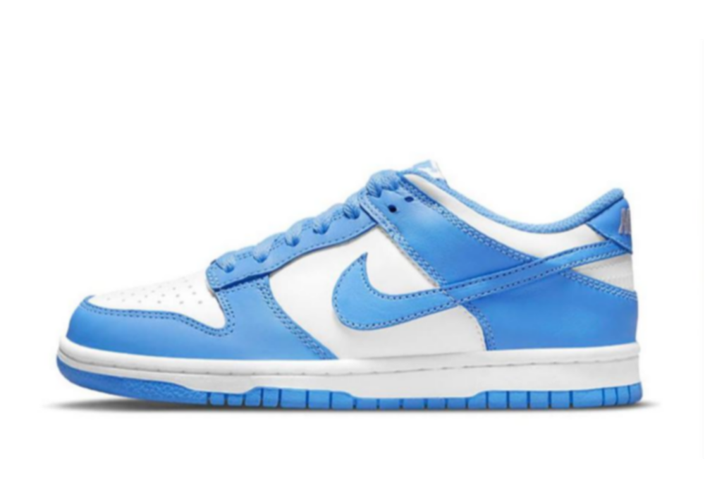 alt="Nike Dunk Low Sky Blue University Blue DD1391-102 вид сбоку на белом фоне"