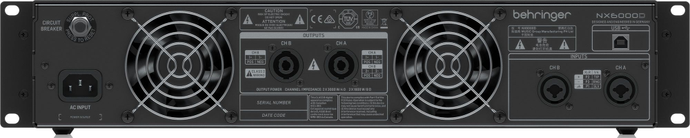 Усилитель мощности BEHRINGER NX6000D