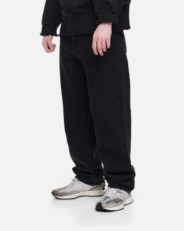 Джинсы Regular Fit черные - фото 3