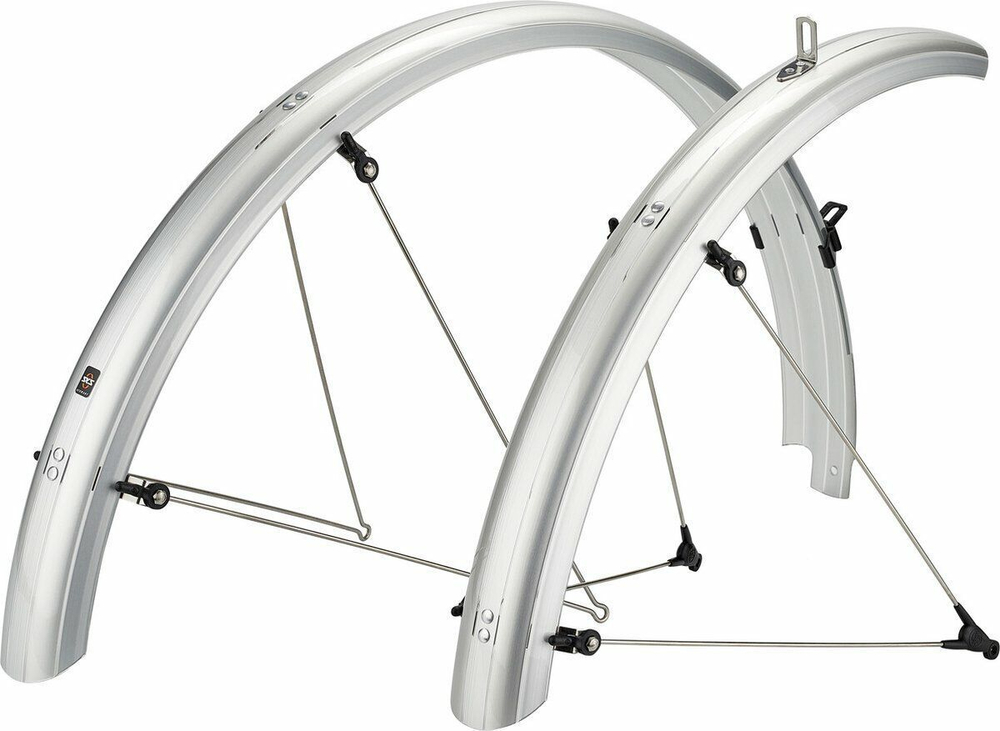 Комплект крыльев BLUEMELS BASIC 27.5"-29", 69 MM SILVER серебро