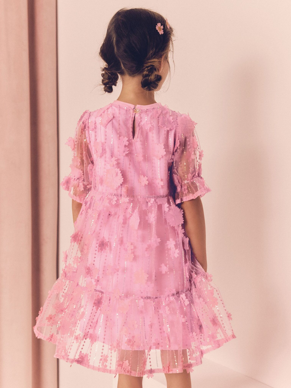 Платье для девочки Next E57-549, Розовый