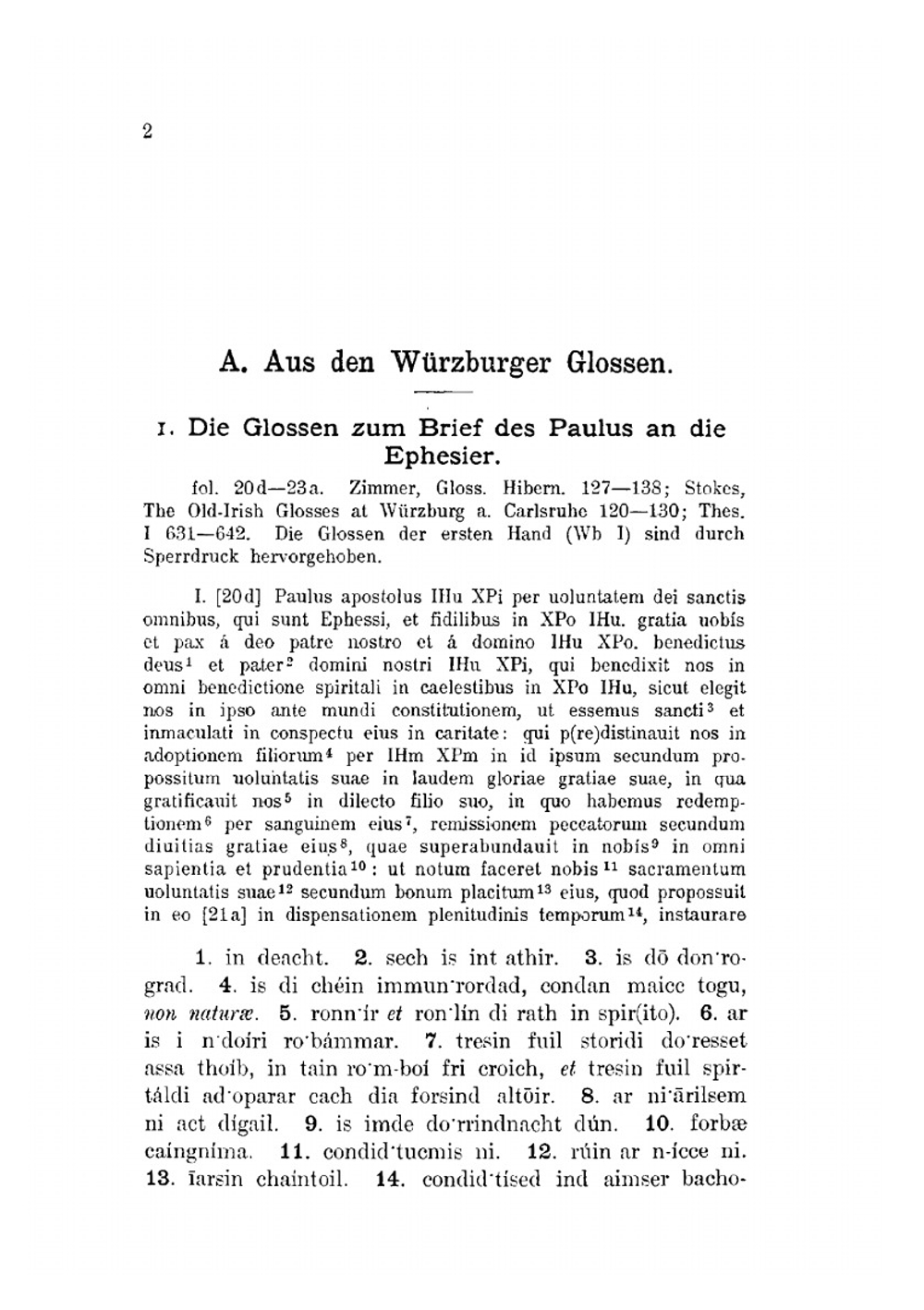 Handbuch des Alt-Irischen. Grammatik, Texte und Wörterbuch Tom 2 | Rudolf Thurneysen