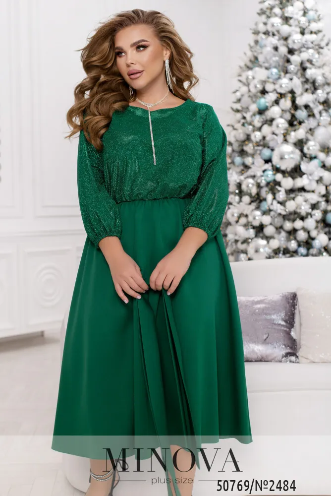 Платье 2484-зеленый Minova