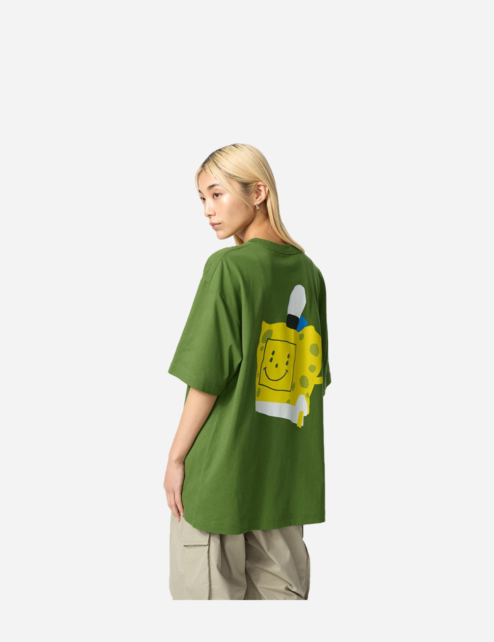 Uniqlo Sponge Bob Green Tee (477913)