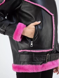 Дубленка авиатор натуральная зимняя