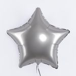 F Шар Звезда 18'' / 46 см, Стальной серый Сатин (БГ-15)