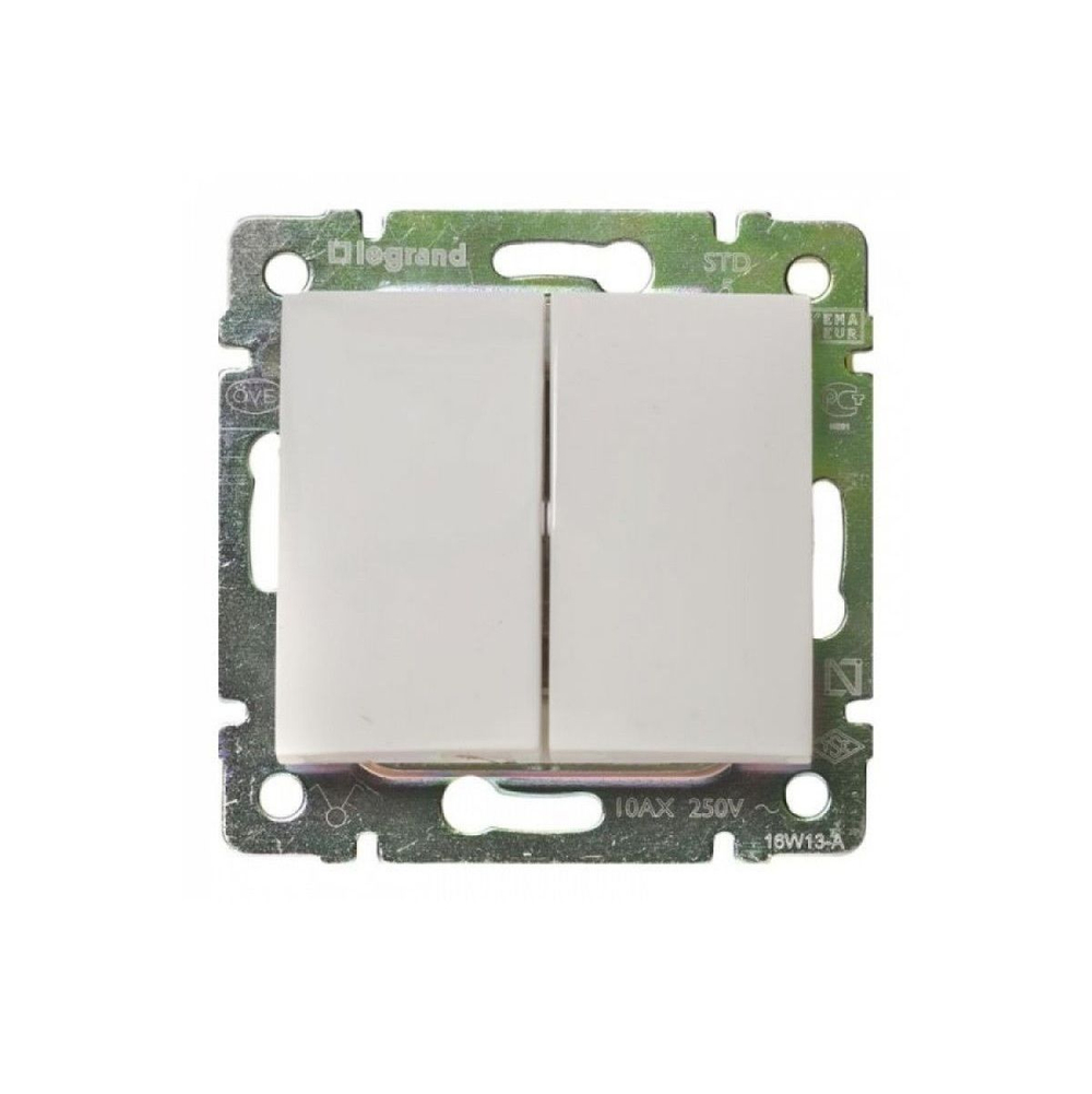 Legrand выключатель 4408 с рамкой 1 белый