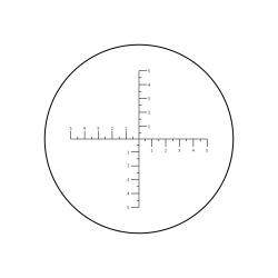 Бинокль Veber Defence 8x30WP с сеткой - тактическая измерительная сетка