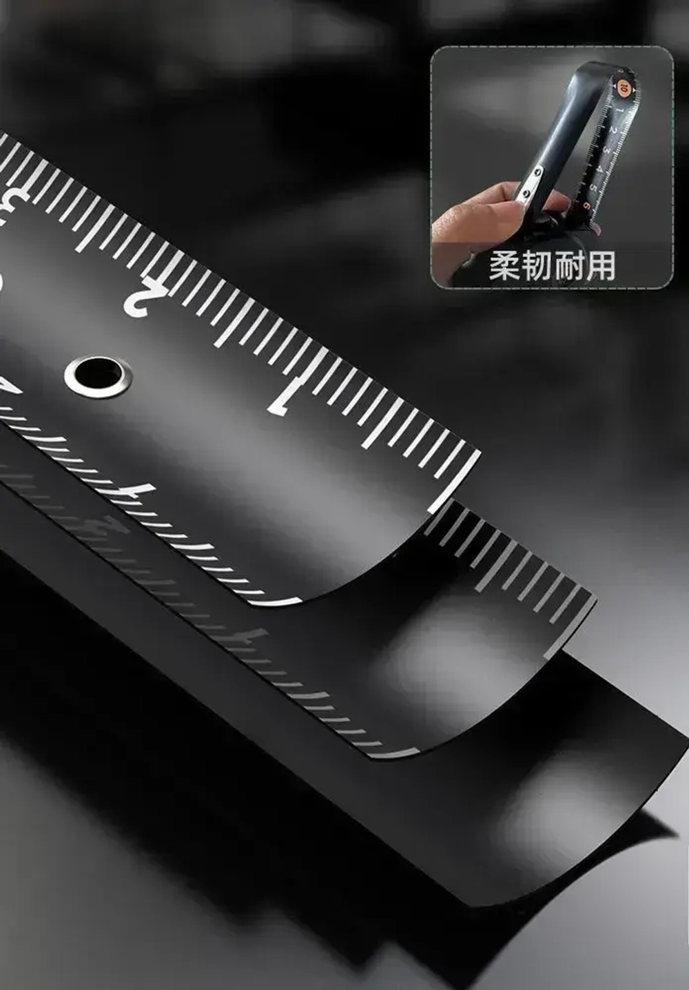 Рулетка "Home Series Green" Deli HT8519L 5мх19мм (Эксклюзивный дизайн, корпус из софттач пластика, противоскользящая резиновая вставка, подарочная упаковка)