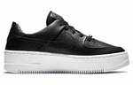 Кроссовки Nike Air Force 1 Low Sage Low Triple Black White (W) (Женская размерная сетка)