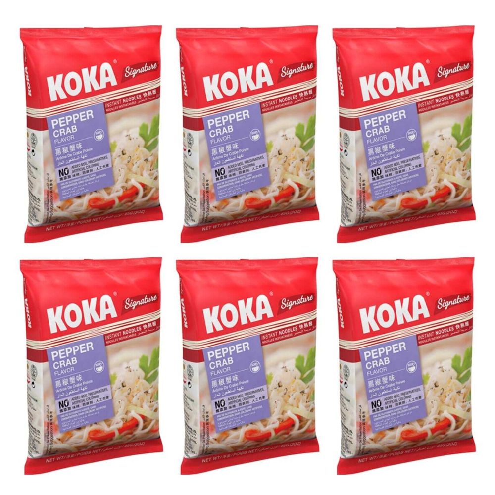 Лапша KOKA Signature Краб в перечном соусе 85 г 6 шт