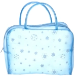 Косметичка «Adventure - Feathers», ромашки, цвет голубой 24*17см