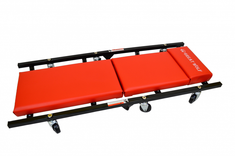 Лежак раскладной низкопрофильный красный GWC-3 Great Wolf