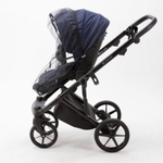 Детская коляска Adamex Marco 2 в 1 GA09 (Т. СИН ТК.+ Т.СИН ПЕРЛ КОЖ. ОТДЕЛКА)
