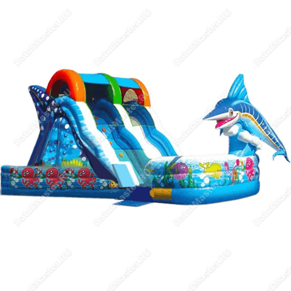 Надувная горка "Голубой марлин"