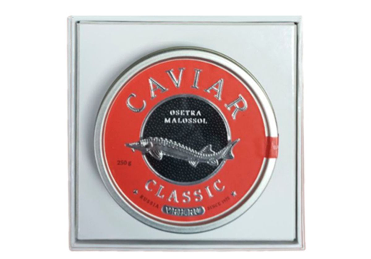 Подарочная шкатулка с черной икрой Classic, 250г