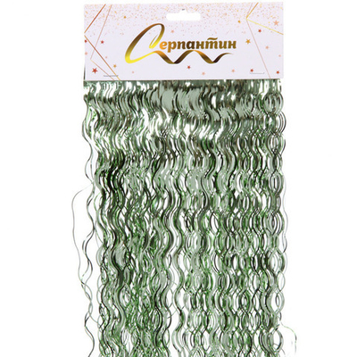 Дождик 50 см «Волны», Салатовый