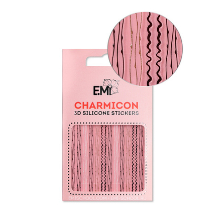 Charmicon 3D Silicone Stickers №122 Линии