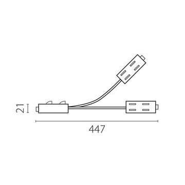 Соединитель питания T-образный гибкий 505293 черный Teta PRO Lightstar