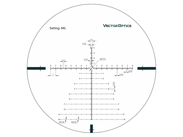 Прицел Vector Optics Continental 34mm 4-24x56 FFP, SF, VCT-34FFP (MIL) (SCFF-29)