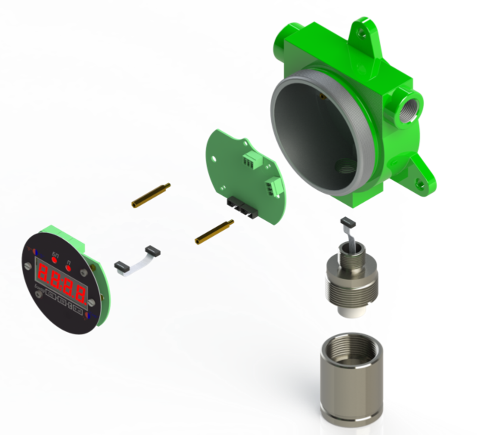 Бинар ХХ-ХХХ-Х газоанализатор одноканальный взрывозащищённый стационарный