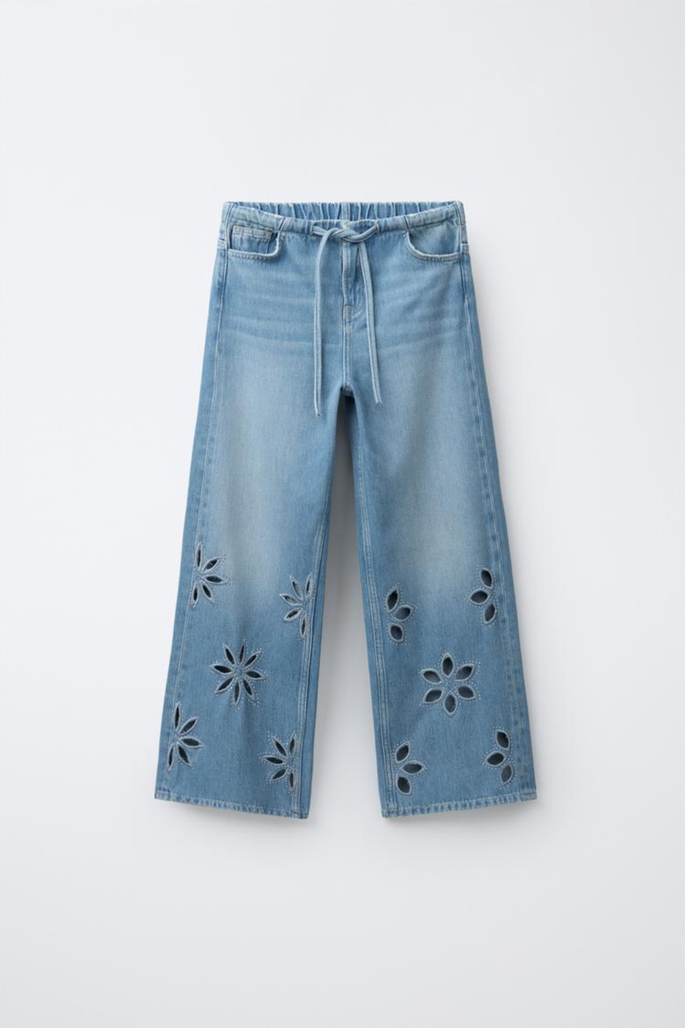 ZARA ДЖИНСЫ С ЭЛАСТИЧНЫМ ПОЯСОМ, СИНИЙ