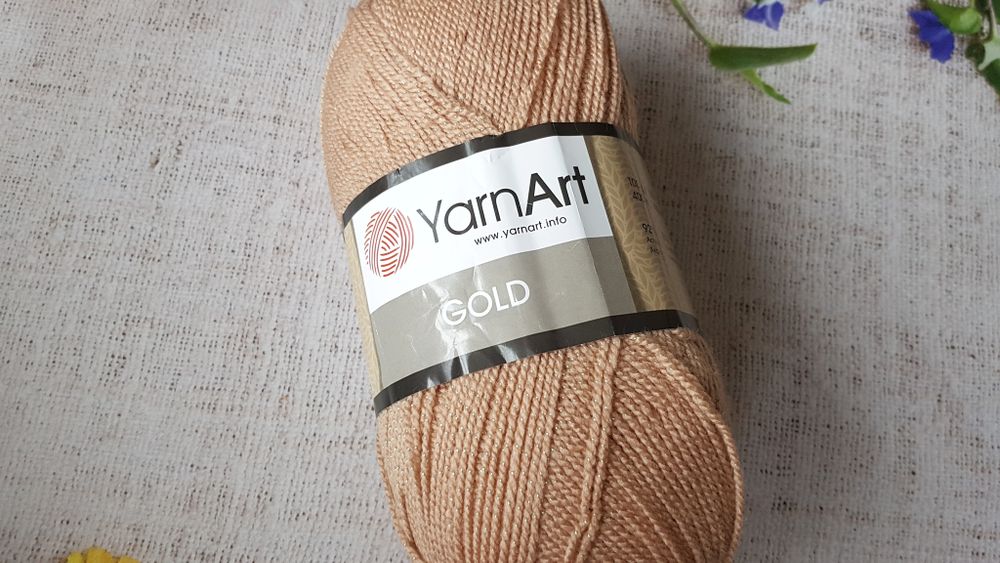 Пряжа YarnАrt &quot;Gold&quot; 9379 бежевый