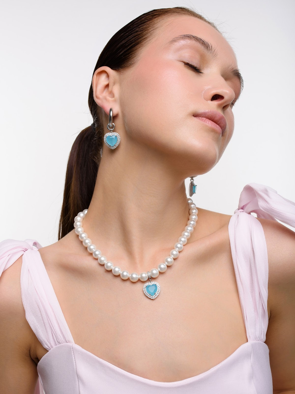 Серьги "Soul Blue Matte" Silver