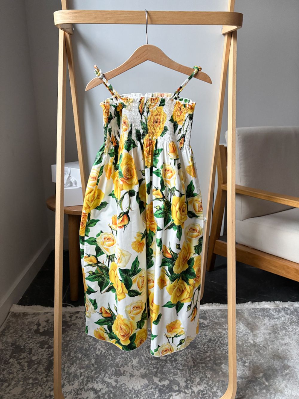 Хлопковое платье сарафан Dolce & Gabbana, 152